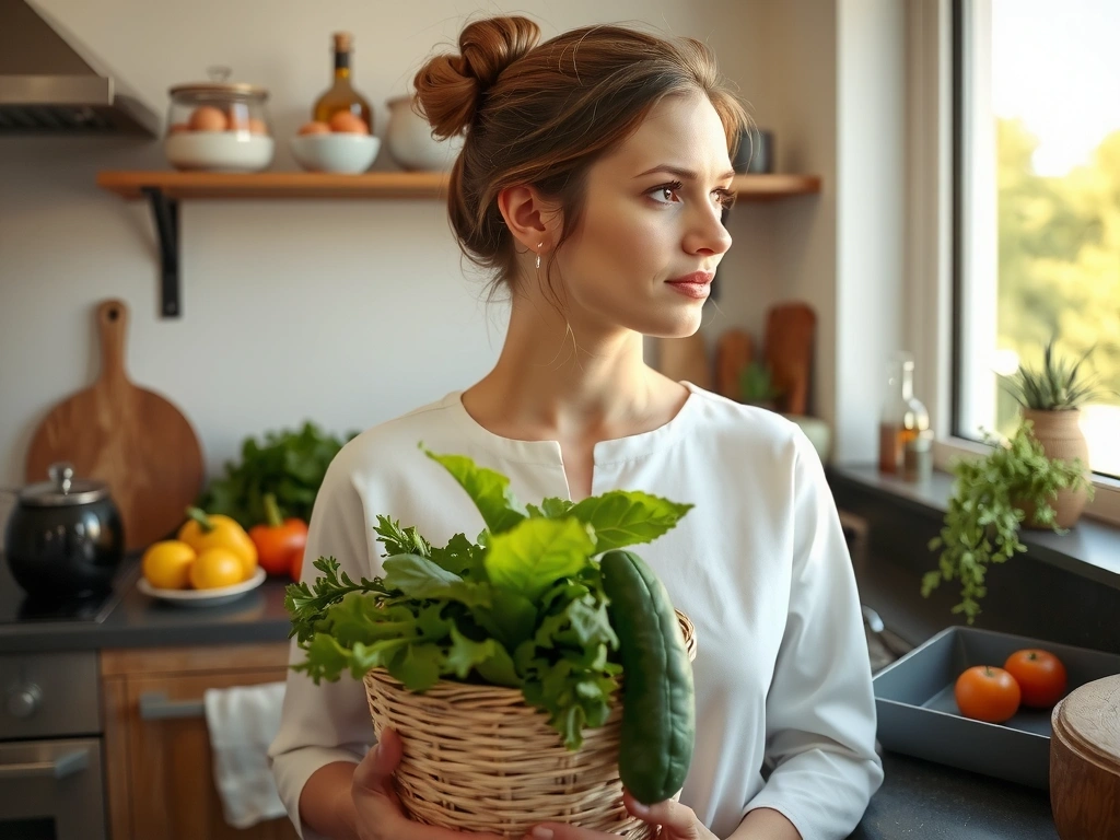 Client préparant son repas du matin